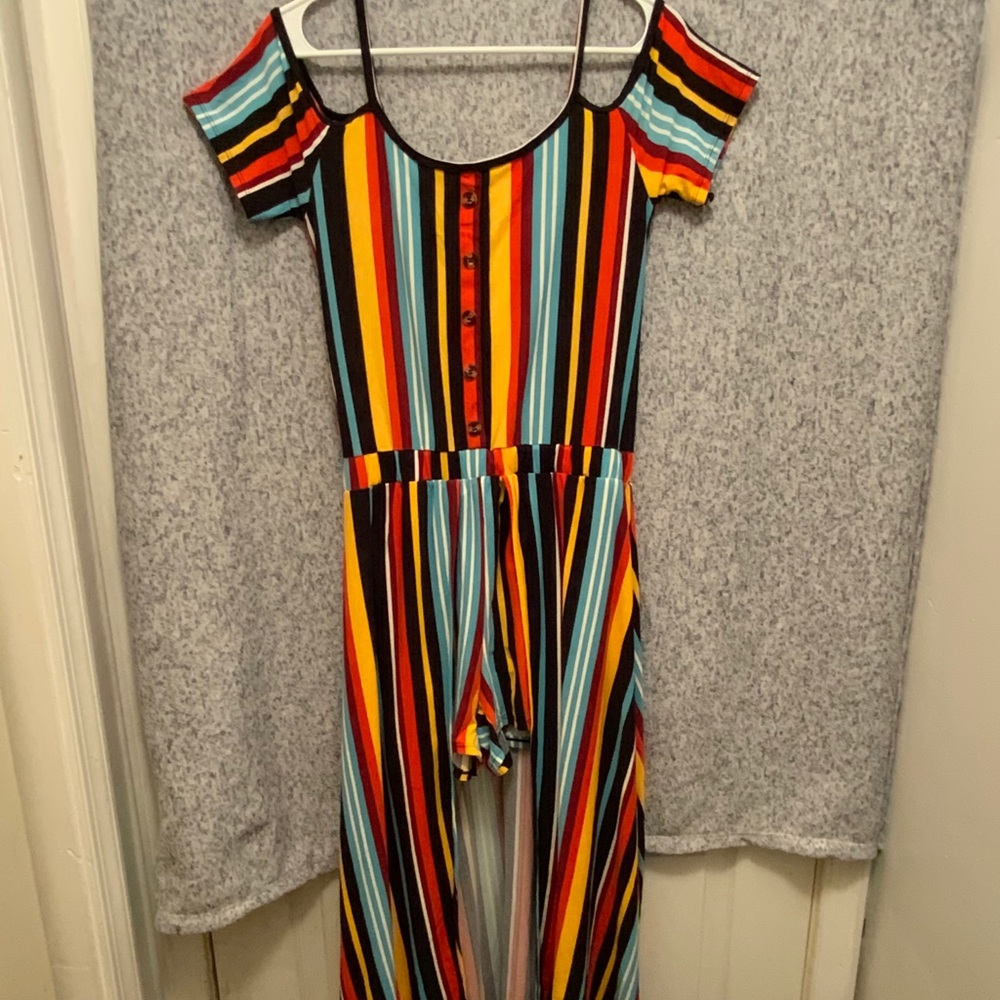 Cold shoulder romper